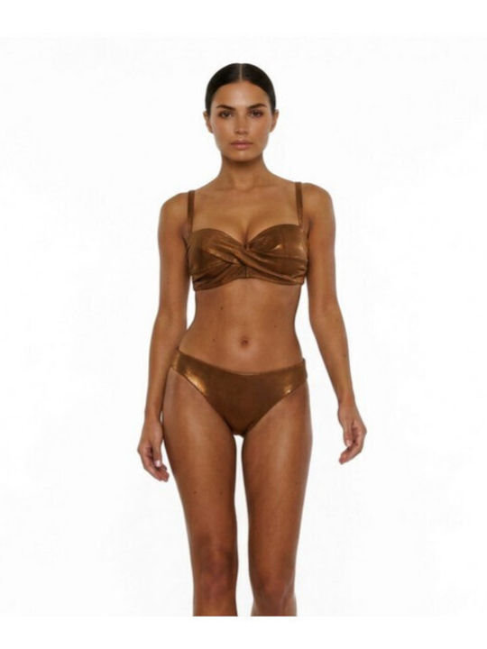 Bikini Slip Brown Bronze