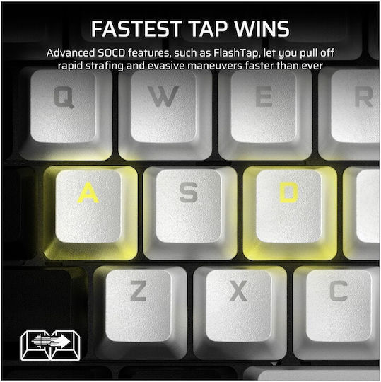 Corsair Makr Pro 75 Безжична Hall Effect Гейминг Клавиатура 75% с RGB осветление (Международен английски език)