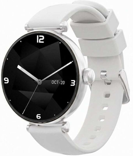 Gravity GT26-8 Smartwatch cu Pulsometru (Argintiu)