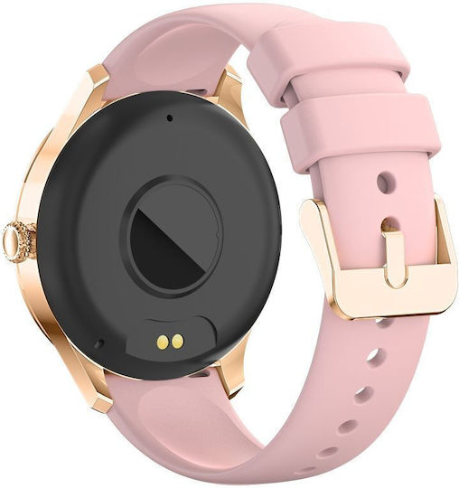 Veltori VT360-1 Smartwatch mit Herzfrequenzsensor (Rosa)