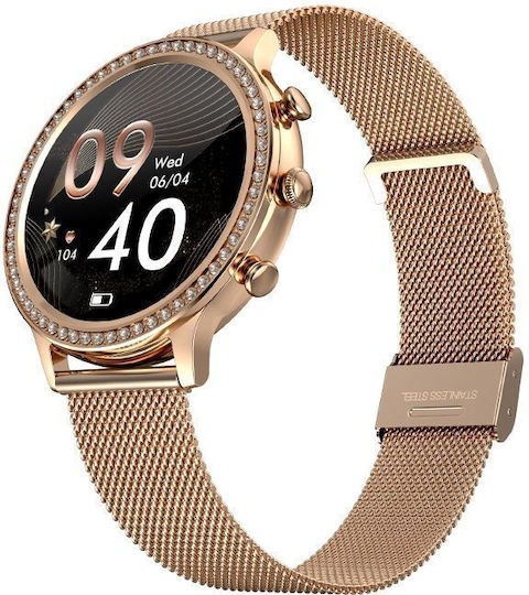 Veltori VT310-1 Smartwatch mit Herzfrequenzsensor (Gold)