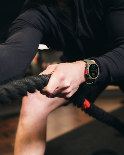 Polar Street X 45mm Waterproof Smartwatch with Heart Rate Monitor Forest Green