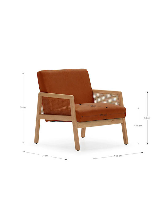 Debra Brick Scaun De Relaxare Brick 76.5x68x78cm