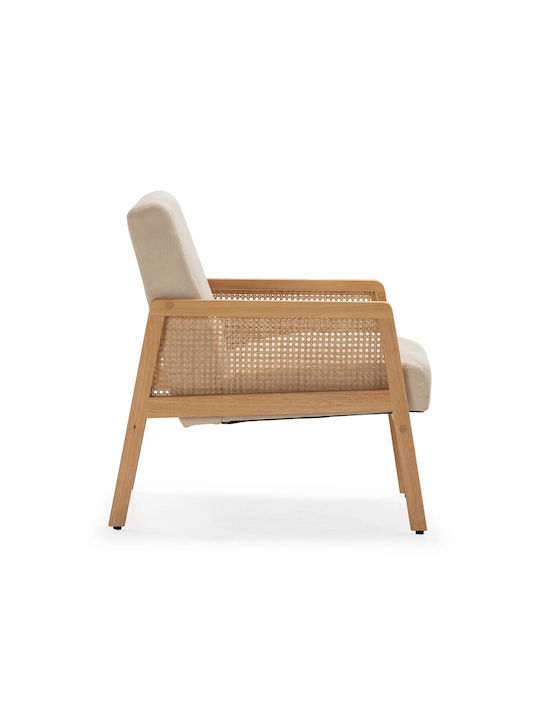 Debra Πολυθρόνα Beige 76.5x68x78cm