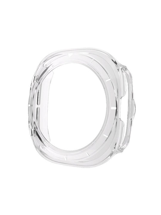 Samsung Galaxy Watch Ultra Ultra 2025 Xdfind Scale Frame Pc Hollow Watch Cover Transparent + White Xdfind