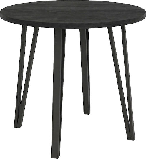 Xana Esszimmer-Tisch Holz Schwarz Holz 90x90x77,5cm