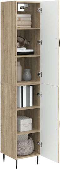 vidaXL Kleine Aufbewahrungsmöbel Stoff mit 2 Schubladen M33xP34.5xH89.5cm