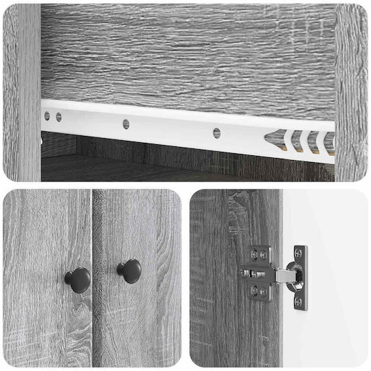 vidaXL 3416886 Bathroom Wall Column 66x34.5x90cm Sonoma