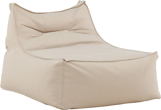 Bean Bag Chair Waterproof Redang Beige 90x118x83cm