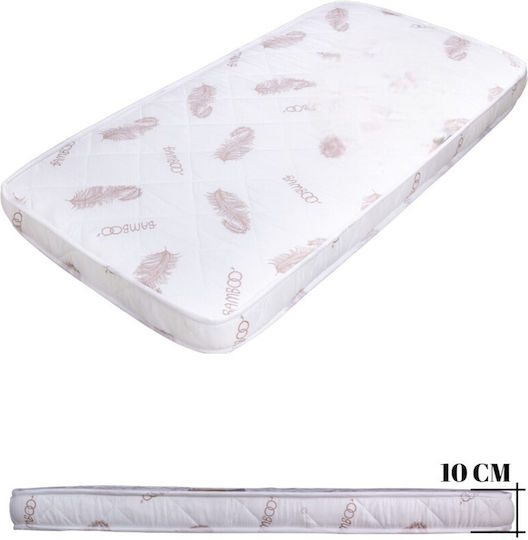 SteweHome Ортопедичен Матрак За Кошара 70cmx120cmx10cm SteweHome Ортопедичен Матрак За Кошара 70cmx120cmx10cm