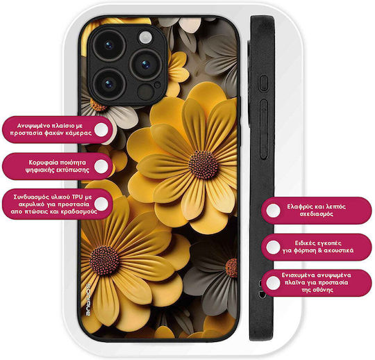Sonique 3D Flower Series Case Motorola Edge 60 Neo 5G Yellow