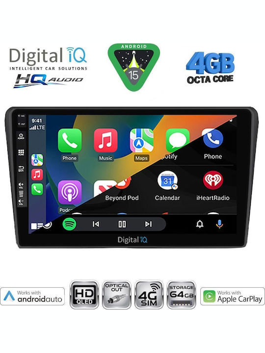 Digital IQ Car Audio System for Toyota Avensis 2003-2009 (Bluetooth/USB/WiFi/GPS/Apple CarPlay/Android Auto) with 9" Touch Screen