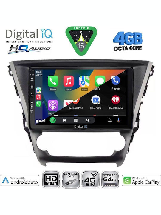 Digital IQ Car Audio System for Toyota Avensis 2016-2019 Bluetooth USB WiFi GPS Apple CarPlay Android Auto with 10" Touch Screen