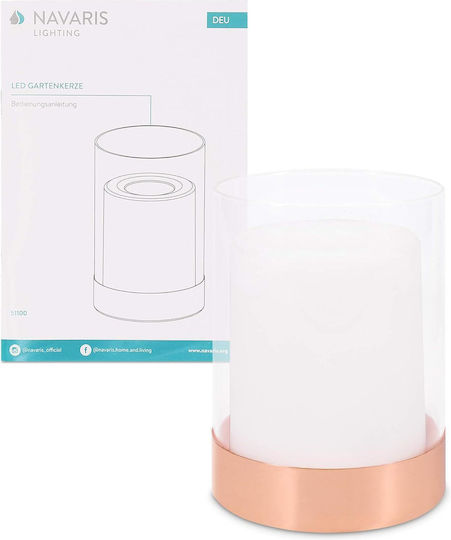 Navaris Set of 2 Solar Light Lanterns with Motion Sensor IP44