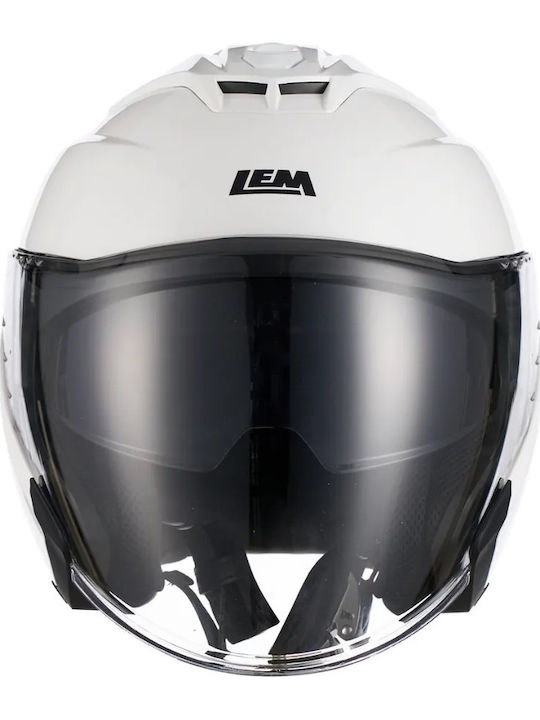 Lem Flighter Motorcycle Helmet Jet ECE 22.06 with Sun Visor