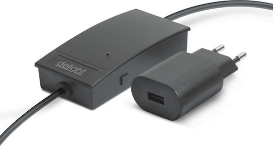 Deschizător Smart Wifi Pentru Garaj Control Telefon Senzor Deschidere Usb Alexa Google Negru
