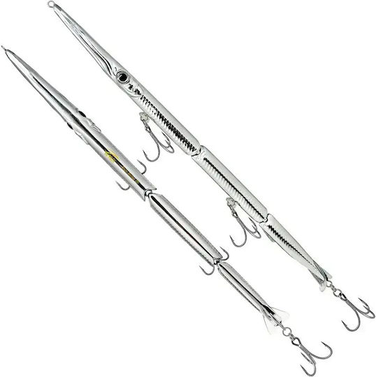 Jack Fin Stylo Artificial Bait Minnow Fluorescent White