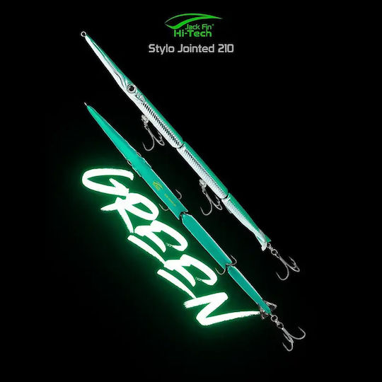 Jack Fin Stylo Τεχνητό Δόλωμα Ψαράκι (Minnow) Πράσινο