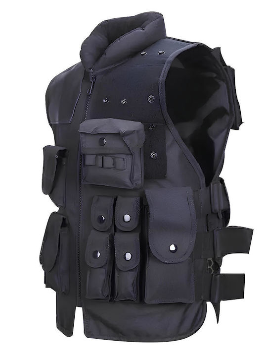 Men's Work Vest Waterproof Black