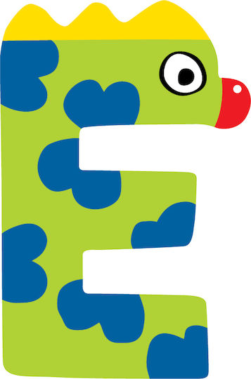 Anemi Collection Decorative Letter Animals 5x0.5x7cm
