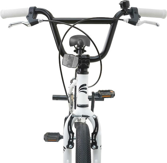 vidaXL Bicicletă Copii BMX Albă 20"