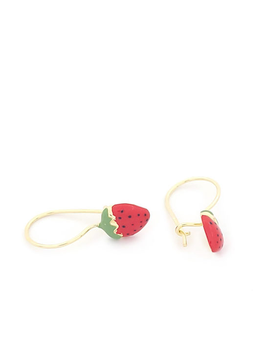 Kids Earrings Pendants Made of 9K Gold