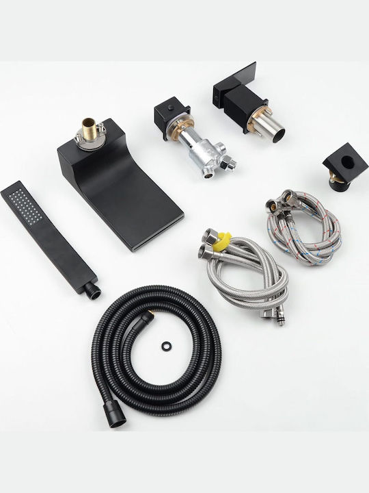 Mixing Bath Faucet Complete Set Black