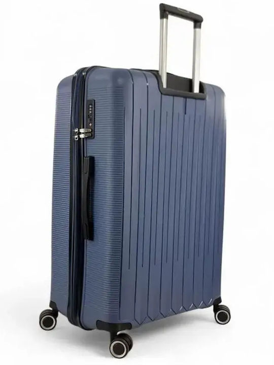 Rain Hard Travel Suitcases Blue