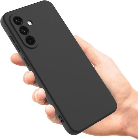Lemontti Silikon Weiche Schlanke Handyhülle Samsung Galaxy A36 Schwarze