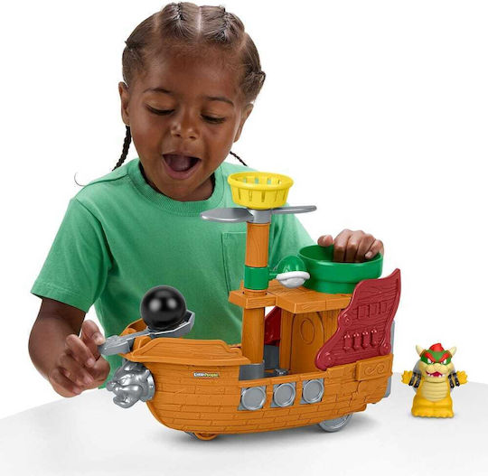 Flying Ship – My Super Mario Little People Playset Bowser’s Airship Fisher-price