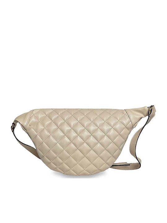 Γυναικεία Τσάντα Μέσης Quilted Μπεζ