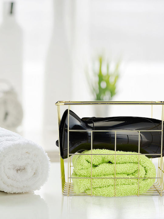 Relaxdays Gold Storage Basket 28x20x15.5cm 3 Pieces