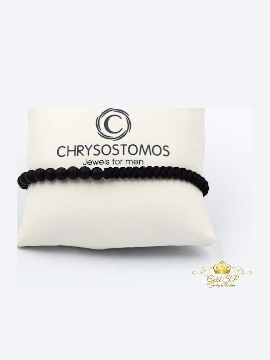 Chrysostomos Ανδρικό Βραχιόλι με Κορδόνι