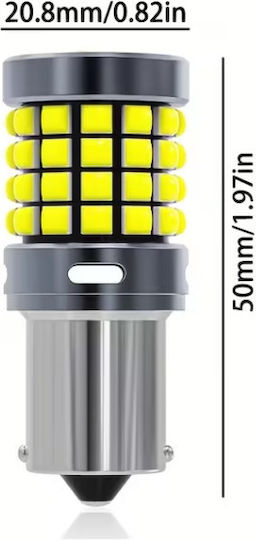 Car Lamp P21W / BA15S Canbus LED Orange 12-24V