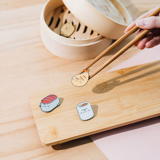 Σετ 4 Κονκάρδες Pusheen Sushi Roll