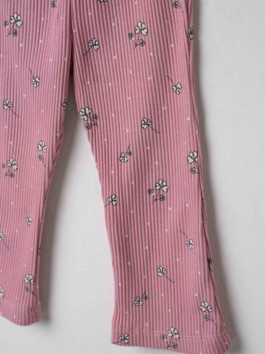 Set pentru copii cu colanți Iarnă 3buc Pink