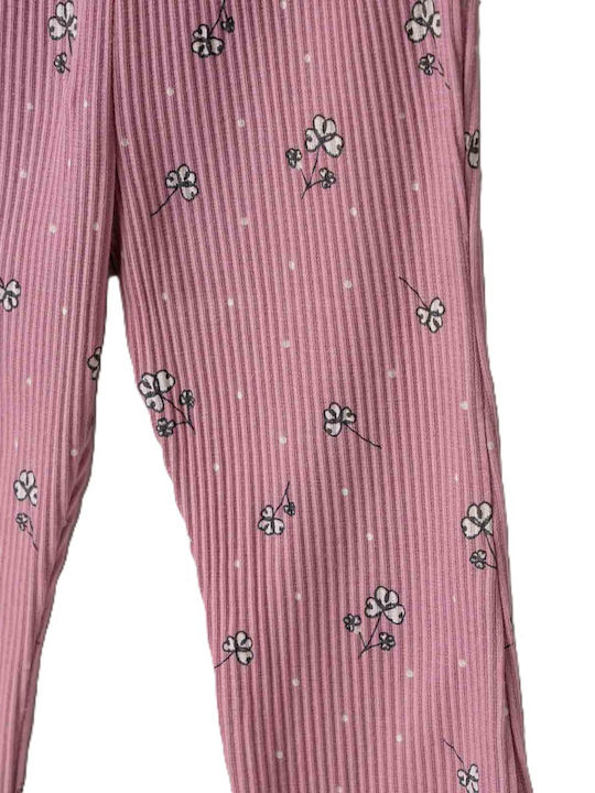 Set pentru copii cu colanți Iarnă 3buc Pink