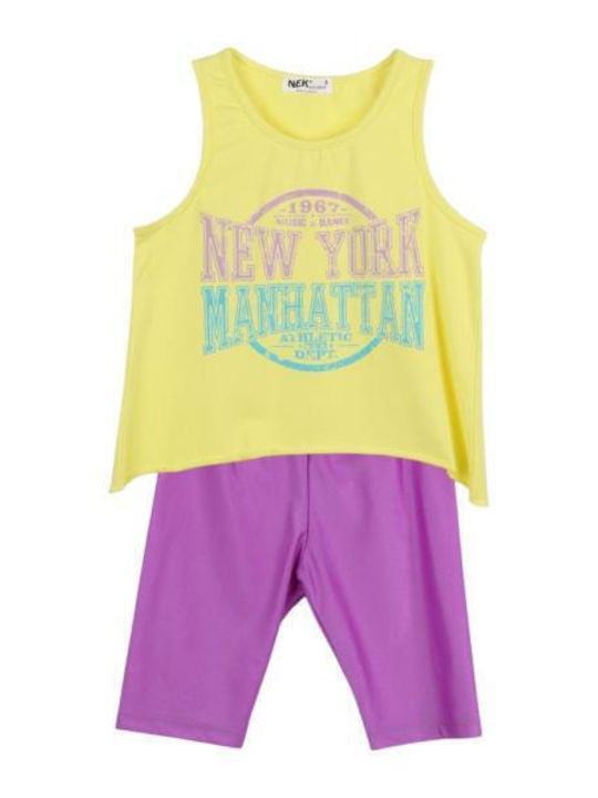 Kids' Set with Leggings Summer 2pcs Lemon