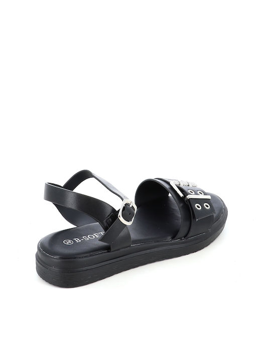 Women's Flat Sandals Flatforms Black 237/4671_BLACK