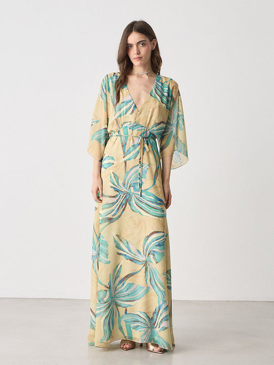 Summer Maxi Shirt Dress Yellow