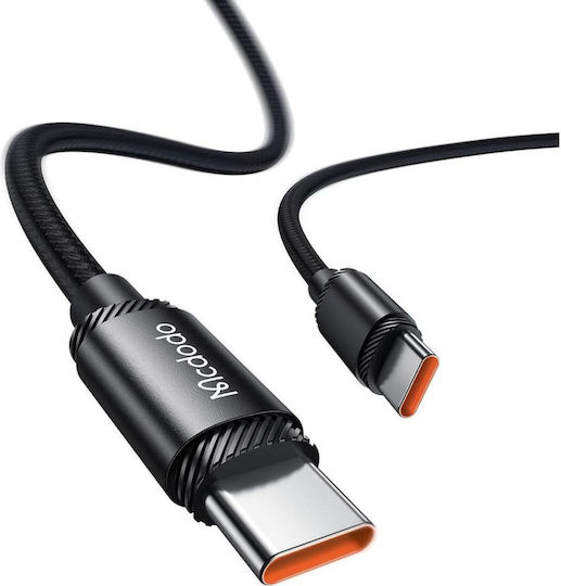 Mcdodo USB 2.0 Кабел USB-C Мъжки - USB-C 240W Черен 1.2m CA-368