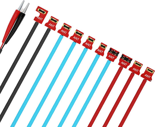 MaAnt Starter Kabel Iphone 6 bis 16 Pro Max Modell M076 Anti-Verstopfung Blau Rot