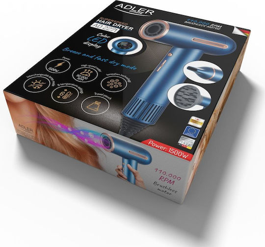 Adler Hair Dryer with Diffuser 1500W