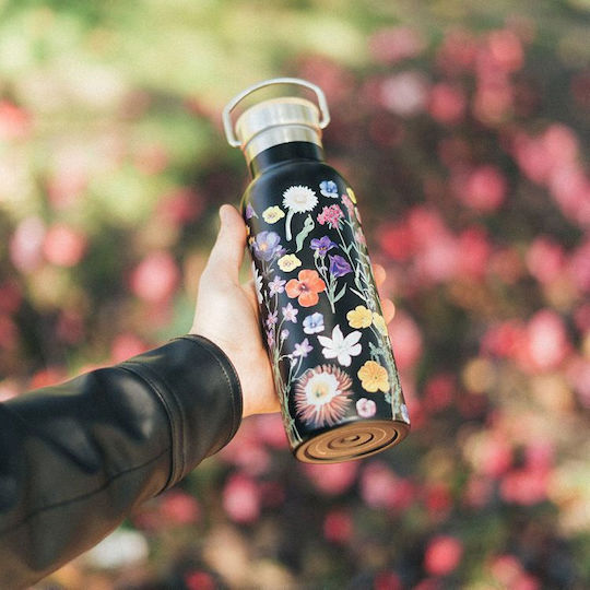 Grupo Erik Μπουκάλι Θερμός Ανοξείδωτο 500ml SLEEPLESS GARDEN με Λαβή