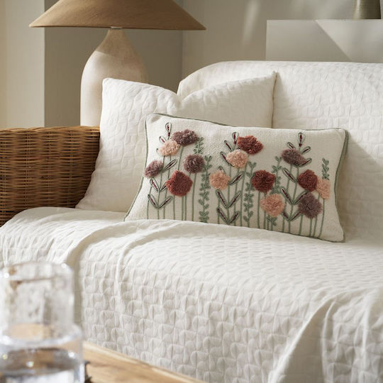 Gofis Home Decorative Pillow Case Gofis 100% Cotton Ecru 30x45cm