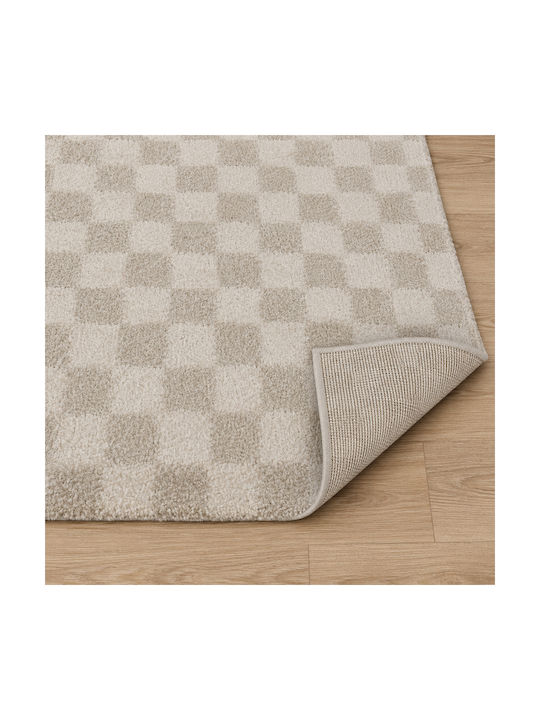 Shaggy Noelia Χαλί Ορθογώνιο Cream Beige 120x170cm