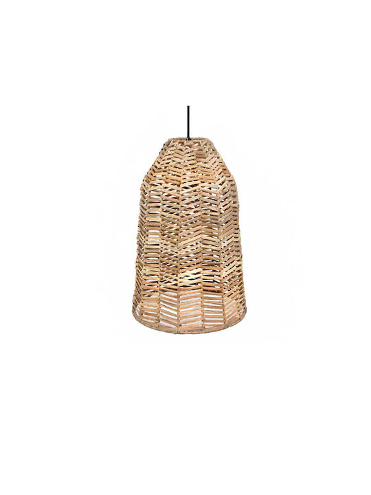 Zaros Hängelampe Beige Glocke 28x25x25cm.