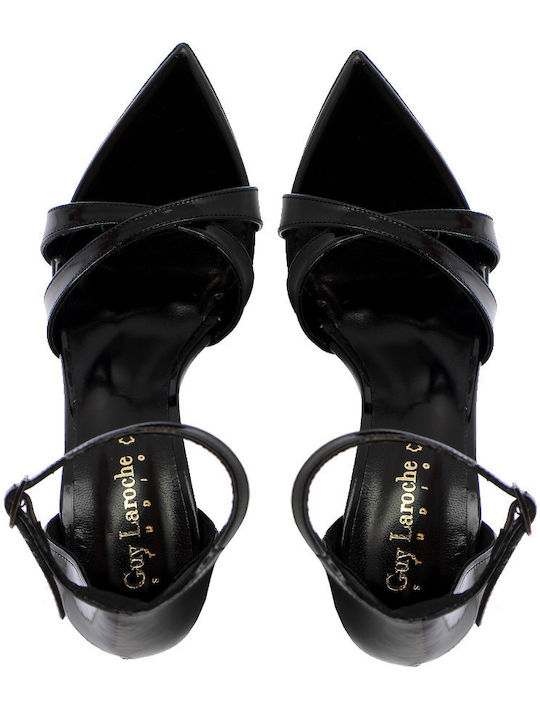 Sandale Elegante Damă De Piele Negre