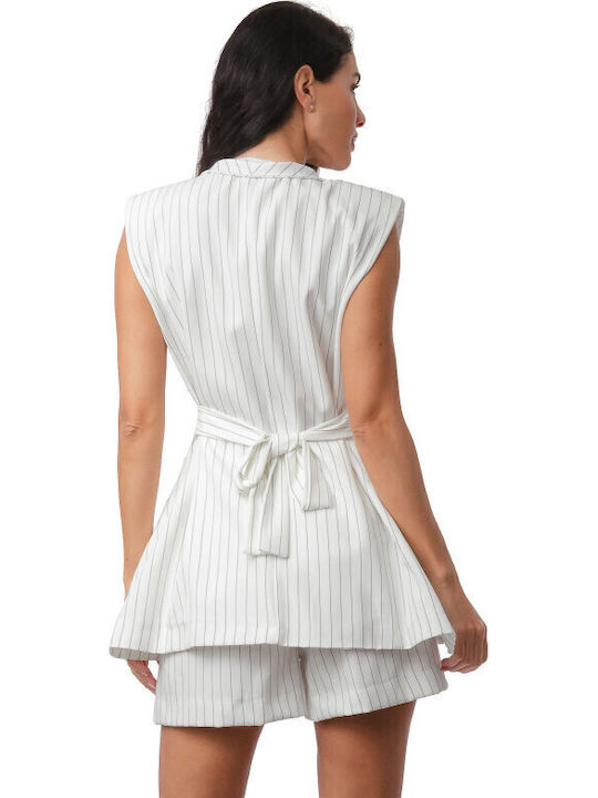 Women's Set with Shorts White