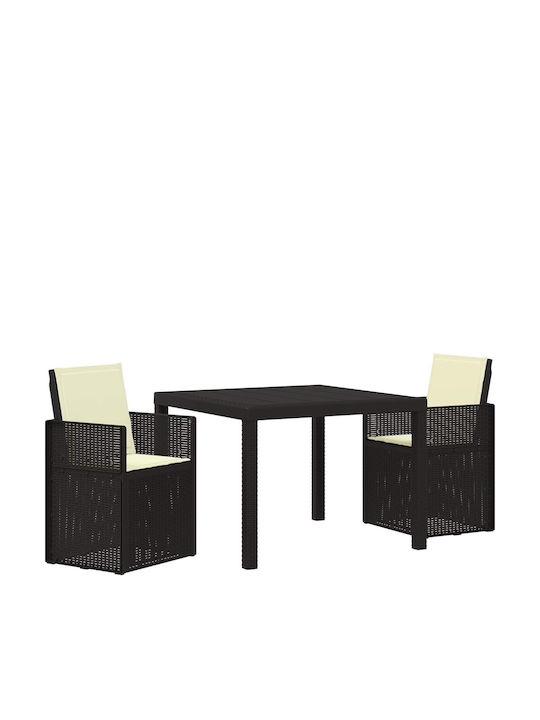 Set Sala De Mese Pentru Exterior 3 Piese Antracit Cu Perne